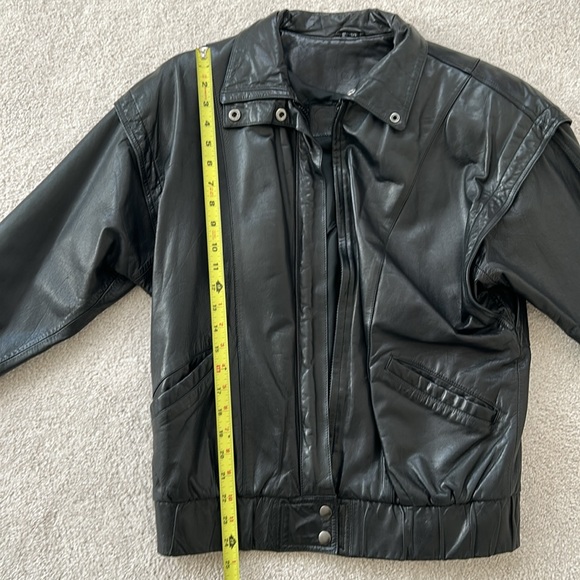 Vintage Georgetown Leather Design Black Jacket. Size 7/8 - Picture 7 of 16